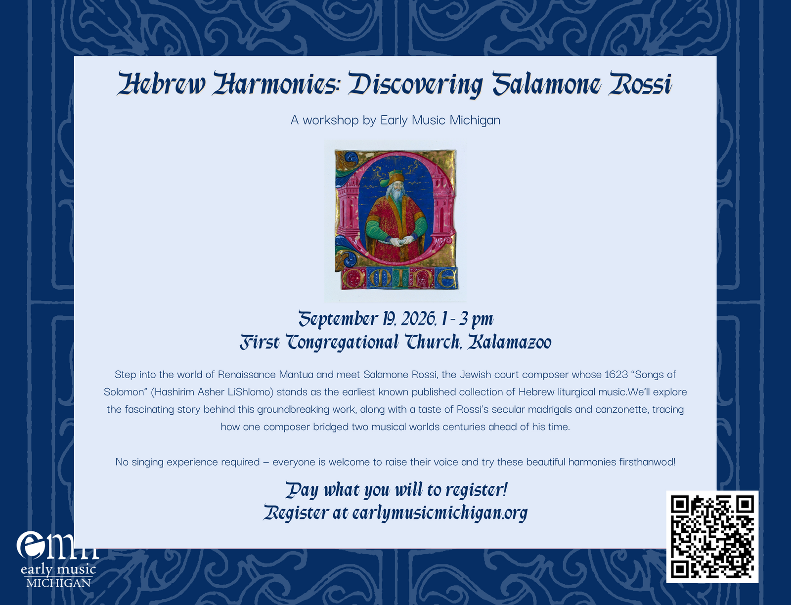 Hebrew Harmonies: Discovering Salamone Rossi